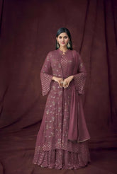 Georgette Embroidery Work SHARARA EASR0003
